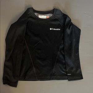 Kids. Columbia Black Omni-heat Long Sleeve Top (XS-6/7)
